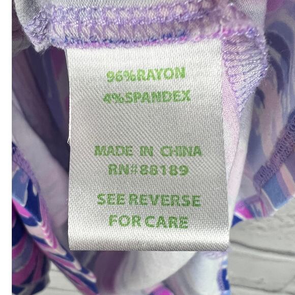 Lilly Pulitzer Women’s M Amethyst Klea Cold Shoulder Romper Boho Resort Tropical - Picture 6 of 11